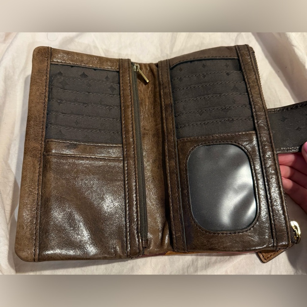 Fossil Emory Patchwork Multicolor Leather Wallet … - image 6